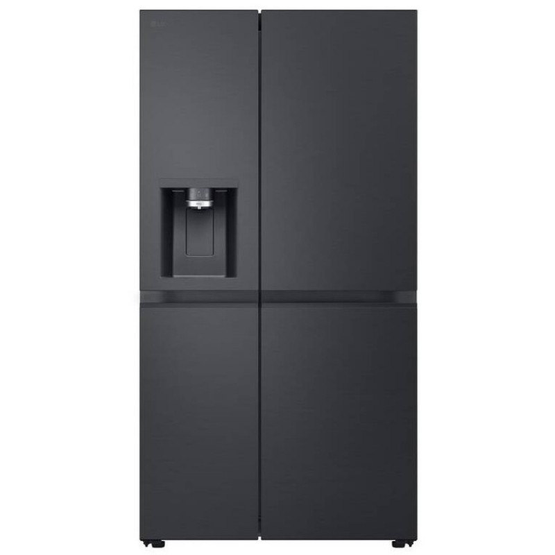 LG GSLE91EVAC side-by-side refrigerator Freestanding 628 L C Black