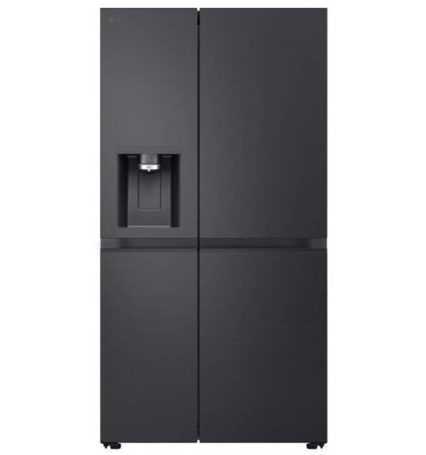 LG GSLE91EVAC side-by-side refrigerator Freestanding 628 L C Black