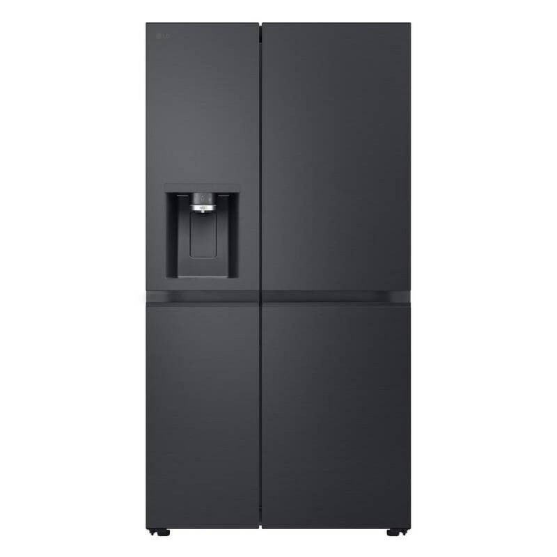 LG GSLE91EVAC side-by-side refrigerator Freestanding 628 L C Black