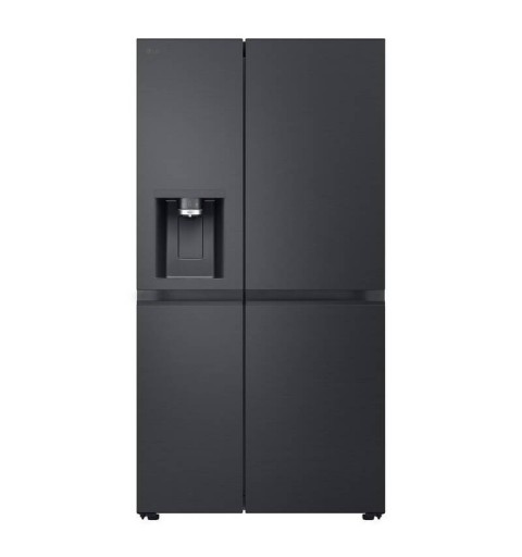LG GSLE91EVAC side-by-side refrigerator Freestanding 628 L C Black