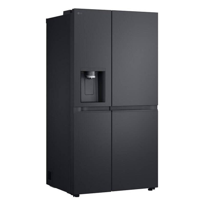 LG GSLE91EVAC side-by-side refrigerator Freestanding 628 L C Black
