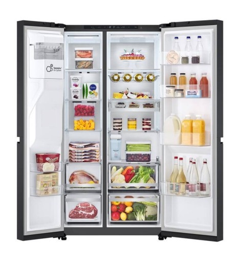 LG GSLE91EVAC frigo américain Pose libre 628 L C Noir