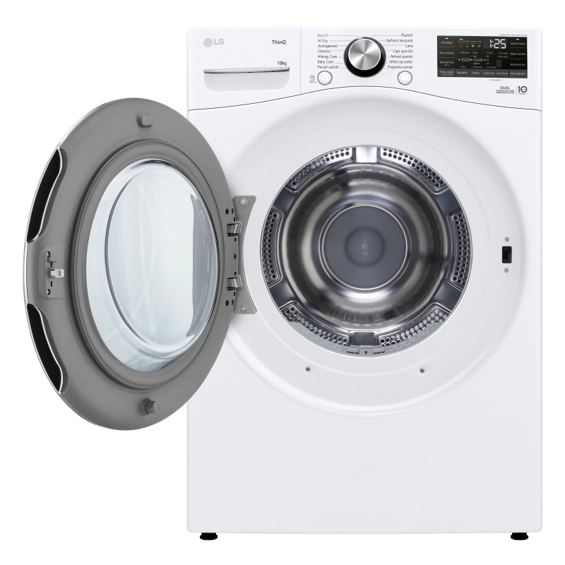 LG RH18U8AVCW tumble dryer Freestanding Front-load 18 kg A+++ White