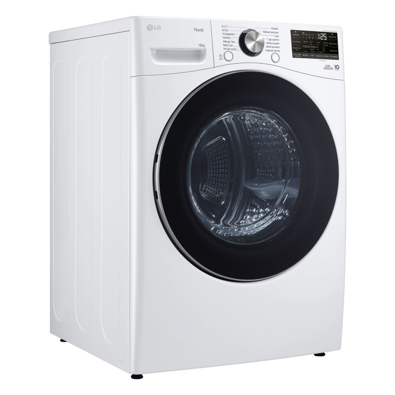 LG RH18U8AVCW tumble dryer Freestanding Front-load 18 kg A+++ White