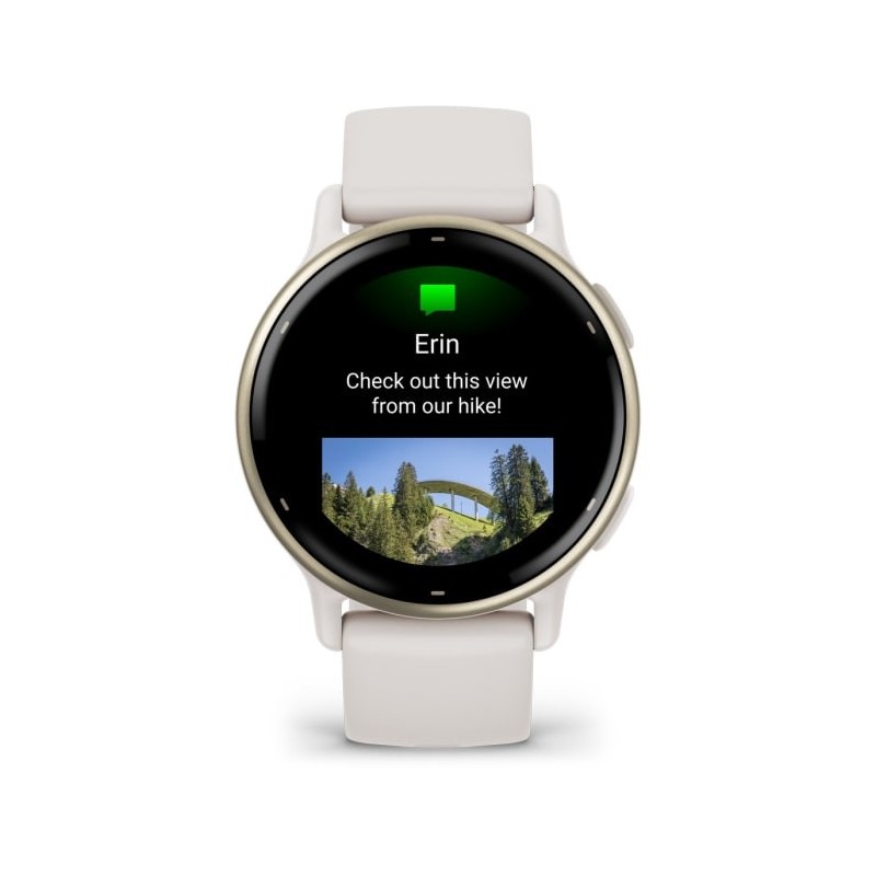 Garmin Vivoactive 5 3,05 cm (1.2") AMOLED Digitale 390 x 390 Pixel Touch screen Bianco Wi-Fi GPS (satellitare)