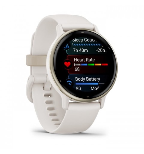 Garmin Vivoactive 5 3,05 cm (1.2") AMOLED Digitale 390 x 390 Pixel Touch screen Bianco Wi-Fi GPS (satellitare)