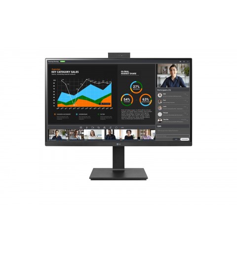 LG 27BQ75QC-B écran plat de PC 68,6 cm (27") 2560 x 1440 pixels Quad HD LED Noir