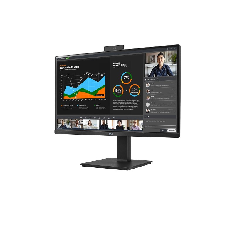 LG 27BQ75QC-B Computerbildschirm 68,6 cm (27") 2560 x 1440 Pixel Quad HD LED Schwarz