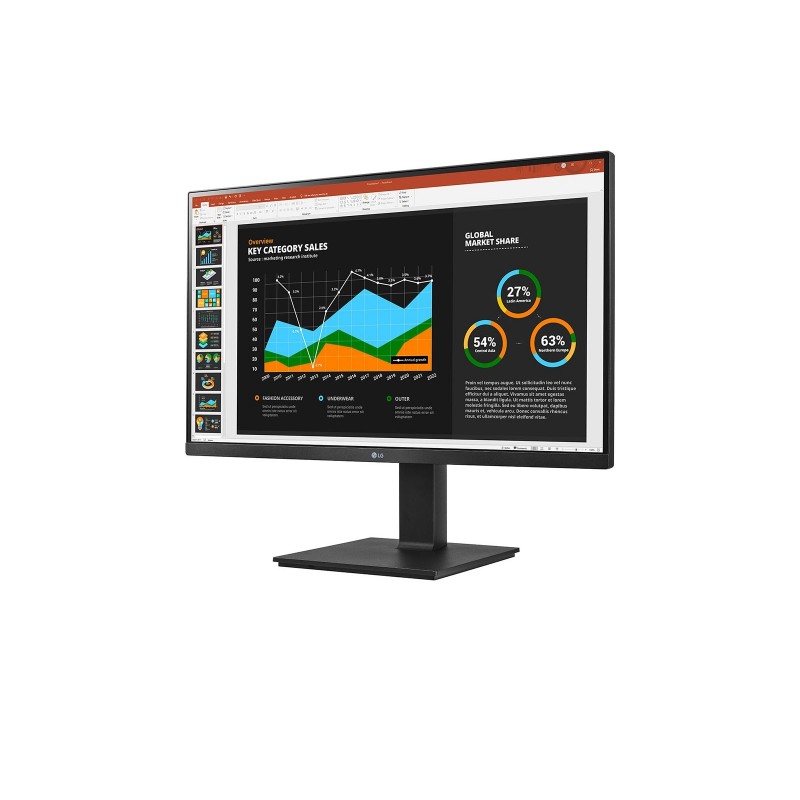 LG 27BQ75QC-B Computerbildschirm 68,6 cm (27") 2560 x 1440 Pixel Quad HD LED Schwarz