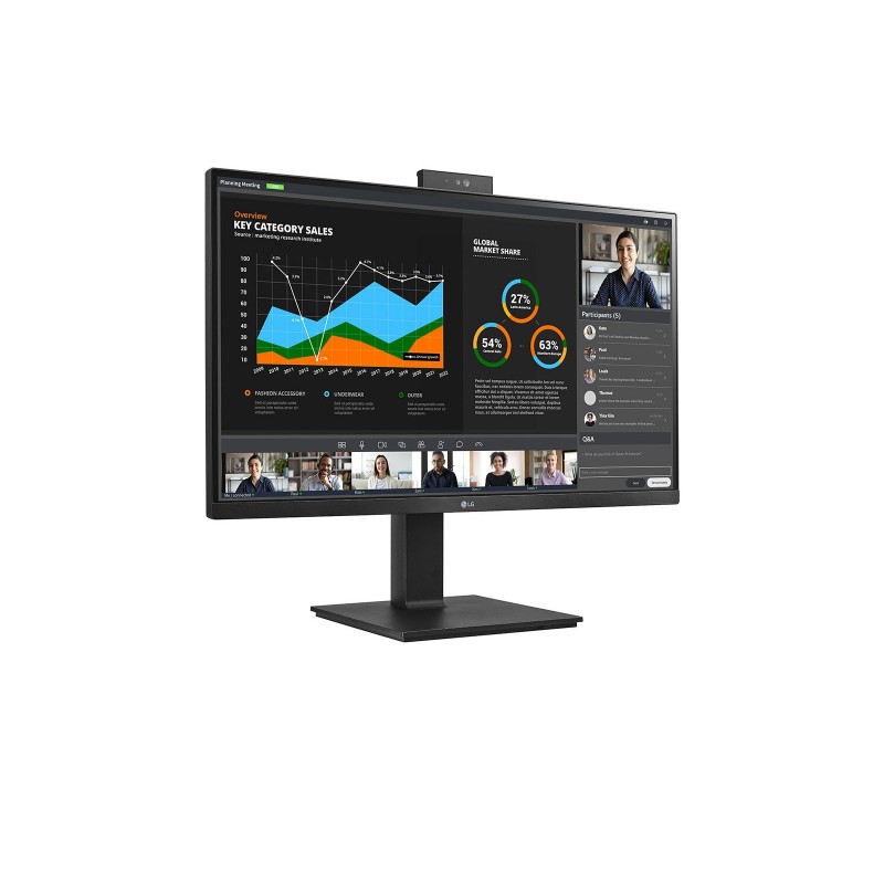 LG 27BQ75QC-B Computerbildschirm 68,6 cm (27") 2560 x 1440 Pixel Quad HD LED Schwarz