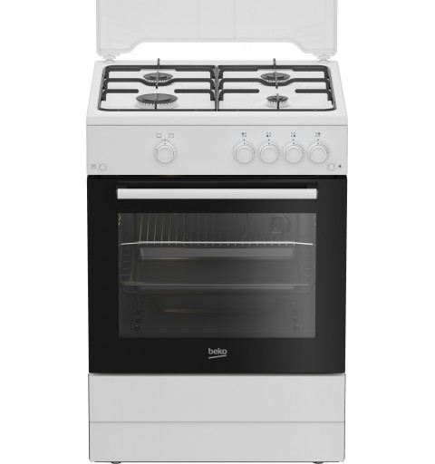 Beko FBG62010DW Cocina independiente A Gas Encimera de gas Blanco