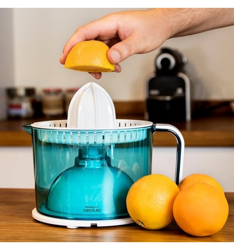 Cecotec ZitrusEasy Basic Presse-agrumes 40 W Transparent, Turquoise, Blanc