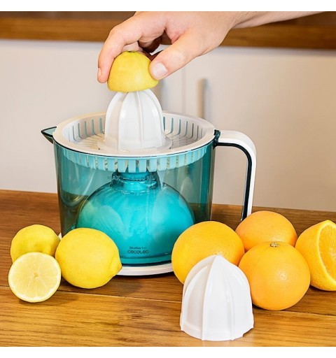 Cecotec ZitrusEasy Basic Presse-agrumes 40 W Transparent, Turquoise, Blanc