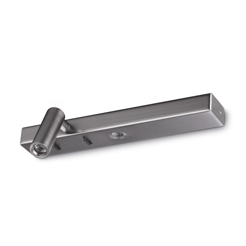 Ideal Lux BONNE NUIT-1 AP NICKEL Mod. 336770 Lampada Da Parete 2 Luci