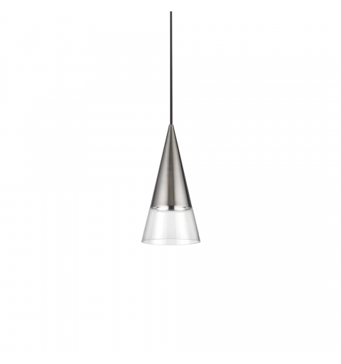 Ideal Lux CONO SP1 NICKEL Mod. 322803 Lampada A Sospensione 1 Luce