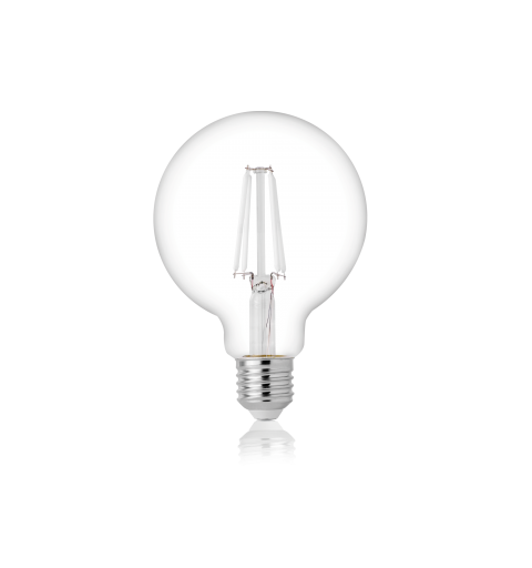Ideal Lux E27 GLOBO D95 FILAMENT 4W 3000K CRI80 BIANCO Mod. 345840 Lampadina