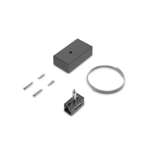 Ideal Lux EGO KIT BI-EMISSION CABLE 2 MT + CEILING CUP BK Mod. 322476 Sistema Lineare