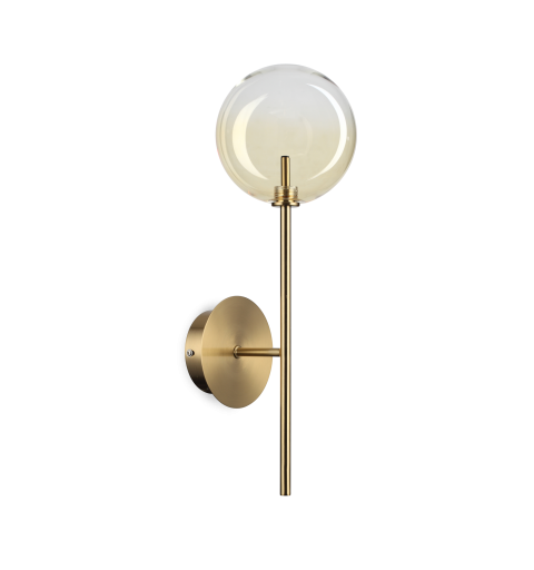Ideal Lux EQUINOXE AP1 AMBRA SFUMATO Mod. 345321 Lampada Da Parete 1 Luce