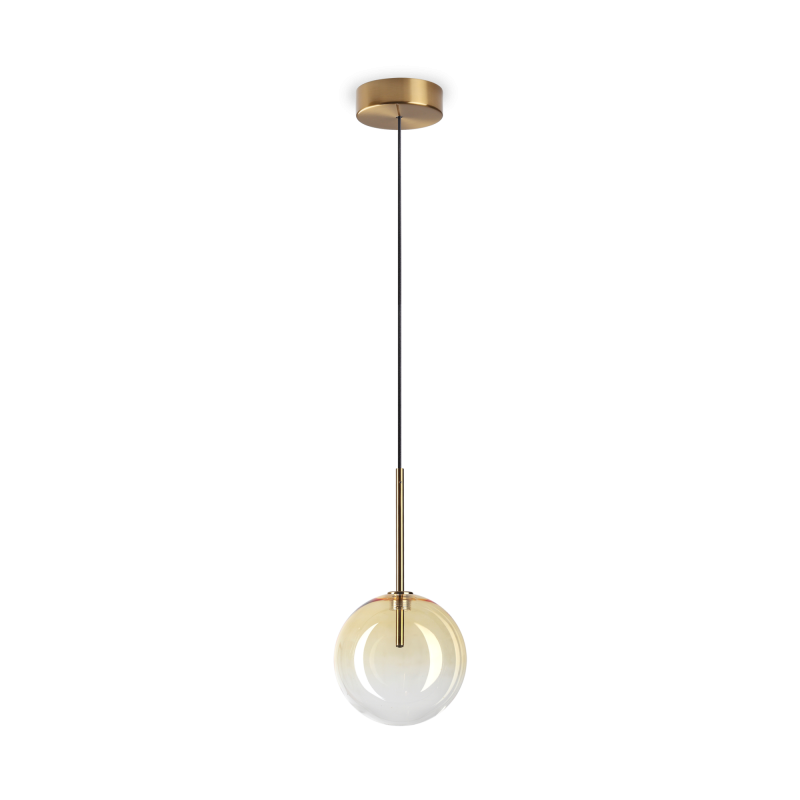 Ideal Lux EQUINOXE SP1 D15 AMBRA SFUMATO Mod. 345345 Lampada A Sospensione 1 Luce