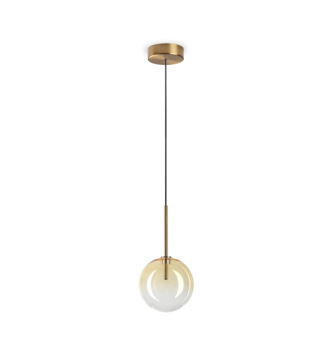 Ideal Lux EQUINOXE SP1 D15 AMBRA SFUMATO Mod. 345345 Lampada A Sospensione 1 Luce