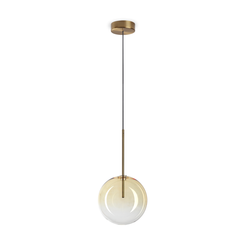 Ideal Lux EQUINOXE SP1 D20 AMBRA SFUMATO Mod. 345352 Lampada A Sospensione 1 Luce
