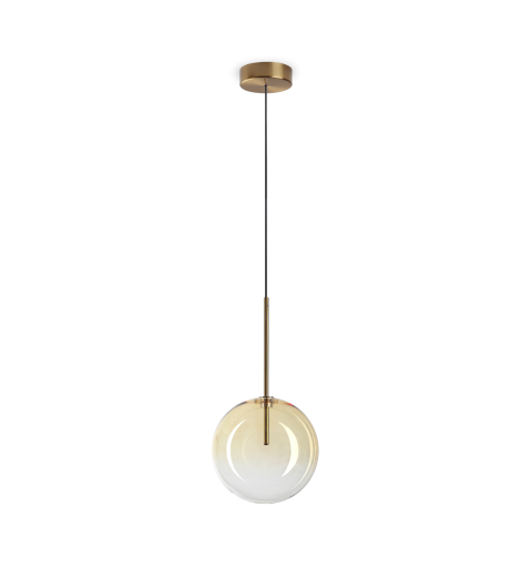 Ideal Lux EQUINOXE SP1 D20 AMBRA SFUMATO Mod. 345352 Lampada A Sospensione 1 Luce