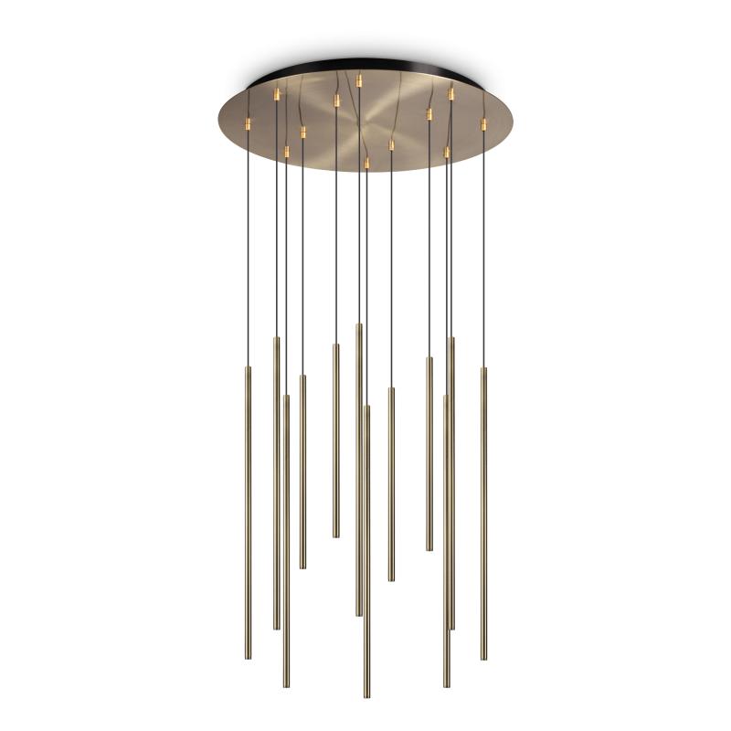 Ideal Lux FILO SP12 OTTONE 2700K Mod. 341101 Lampada A Sospensione 12 Luci