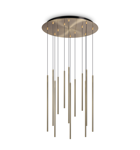 Ideal Lux FILO SP12 OTTONE 2700K Mod. 341101 Lampada A Sospensione 12 Luci