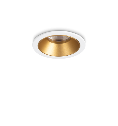 Ideal Lux GAME TRIM ROUND 05W 3000K WH GD Mod. 349084 Lampada Da Incasso 1 Luce