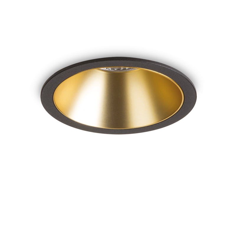 Ideal Lux GAME TRIM ROUND 20W 2700K BK GD Mod. 341385 Lampada Da Incasso 1 Luce