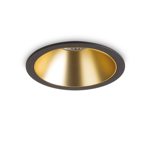 Ideal Lux GAME TRIM ROUND 20W 2700K BK GD Mod. 341385 Lampada Da Incasso 1 Luce