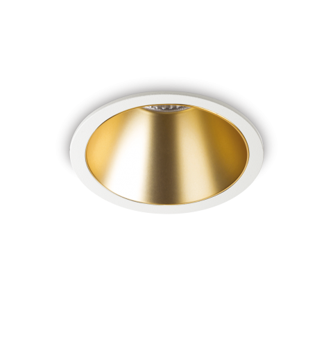Ideal Lux GAME TRIM ROUND 20W 2700K WH GD Mod. 341392 Lampada Da Incasso 1 Luce