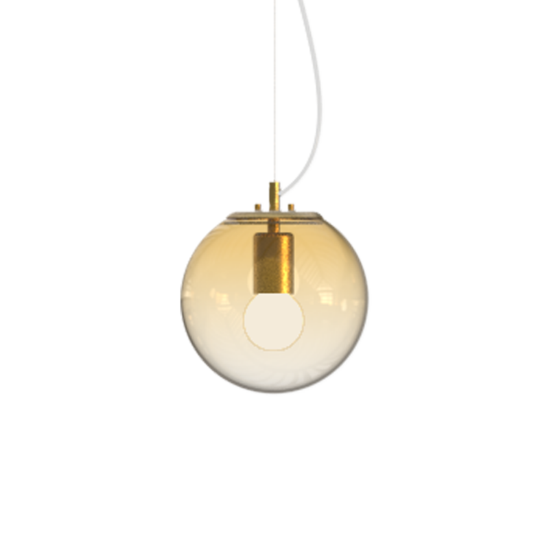 Ideal Lux MAPA CLEAR SP1 D20 AMBRA Mod. 346540 Lampada A Sospensione 1 Luce