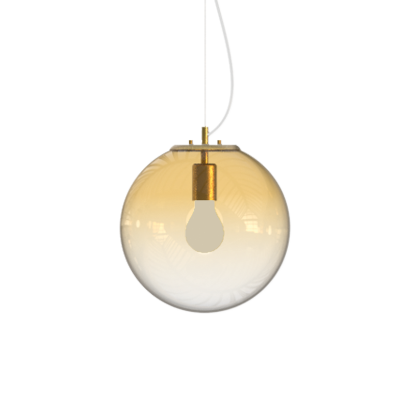 Ideal Lux MAPA CLEAR SP1 D30 AMBRA Mod. 346557 Lampada A Sospensione 1 Luce