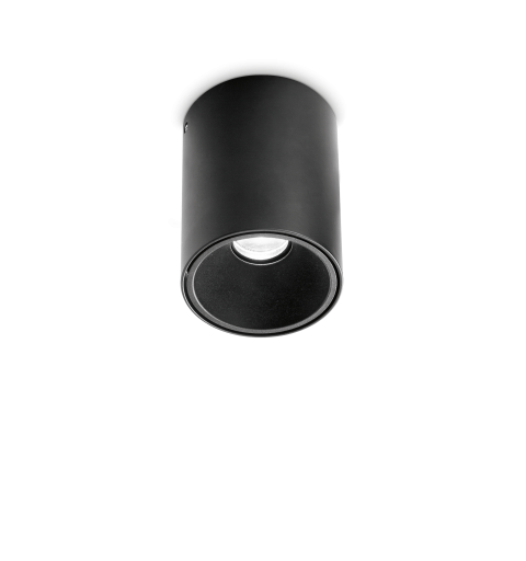 Ideal Lux NITRO PL ROUND D08 NERO 2700K Mod. 341798 Lampada Da Soffitto 1 Luce