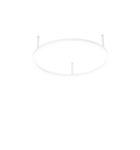Ideal Lux ORACLE SLIM PL D050 ROUND 2700K ON-OFF WH Mod. 341897 Lampada Da Soffitto 1 Luce