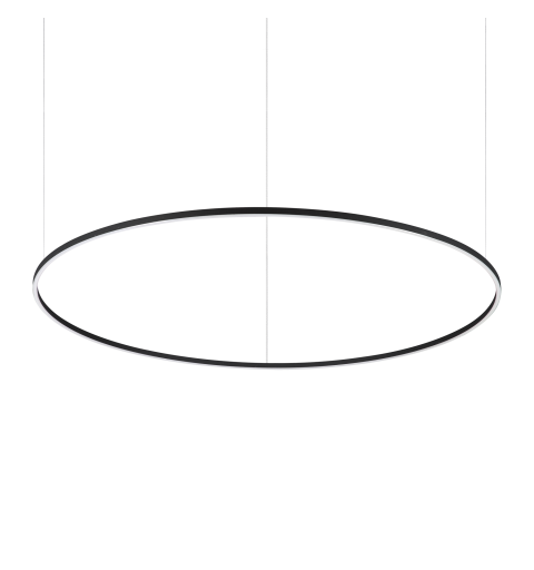 Ideal Lux ORACLE SLIM SP D150 ROUND 2700K ON-OFF BK Mod. 342160 Lampada A Sospensione 1 Luce