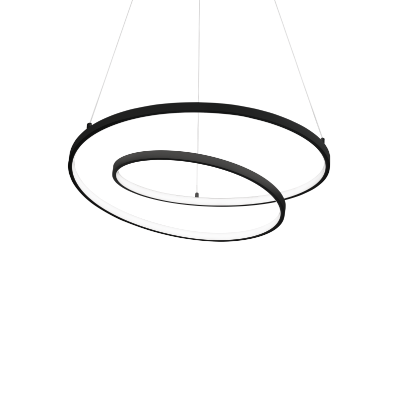 Ideal Lux OZ SP D60 ON-OFF NERO 4000K Mod. 342382 Lampada A Sospensione 1 Luce Ideal Lux OZ SP D60 ON-OFF NERO 4000K Mod. 342382 Lampada A Sospensione 1 Luce
