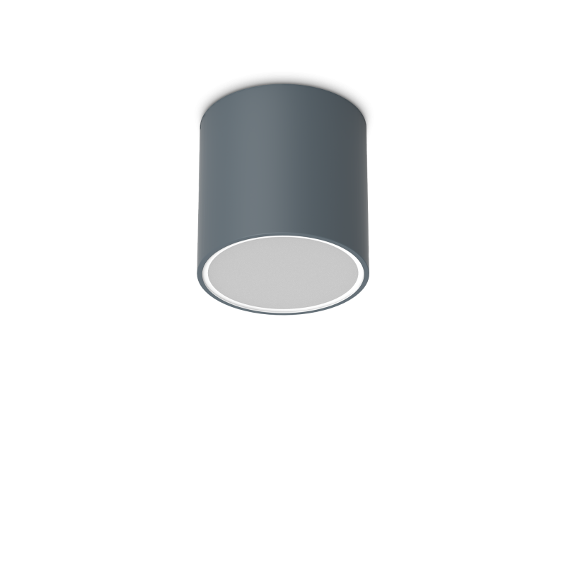 Ideal Lux TECHO PL1 ROUND D15 ANTRACITE Mod. 318103 Lampada Da Soffitto 1 Luce