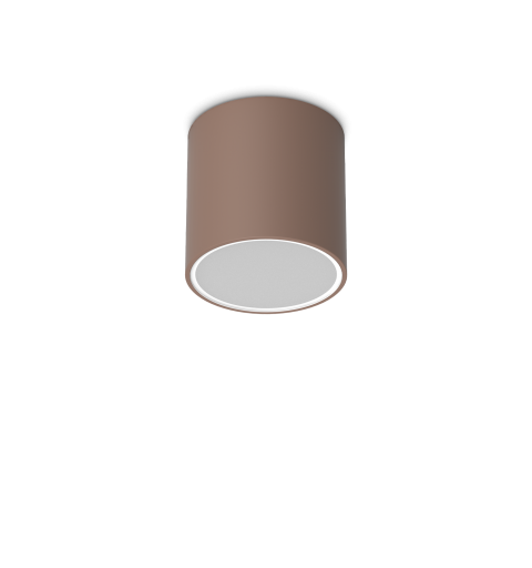 Ideal Lux TECHO PL1 ROUND D15 COFFEE Mod. 342696 Lampada Da Soffitto 1 Luce