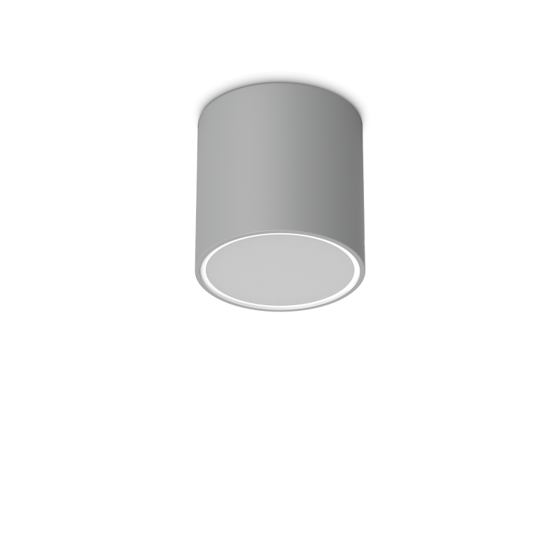 Ideal Lux TECHO PL1 ROUND D15 GRIGIO Mod. 342702 Lampada Da Soffitto 1 Luce