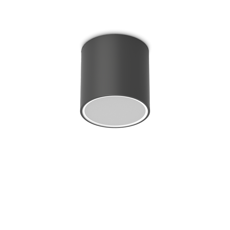 Ideal Lux TECHO PL1 ROUND D15 NERO Mod. 342719 Lampada Da Soffitto 1 Luce