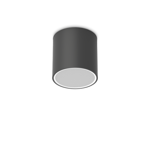 Ideal Lux TECHO PL1 ROUND D15 NERO Mod. 342719 Lampada Da Soffitto 1 Luce