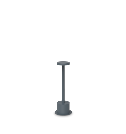 Ideal Lux TOFFEE PT D080 H025 ANTRACITE Mod. 347745 Lampada Da Terra 1 Luce