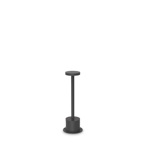 Ideal Lux TOFFEE PT D080 H025 NERO Mod. 347769 Lampada Da Terra 1 Luce