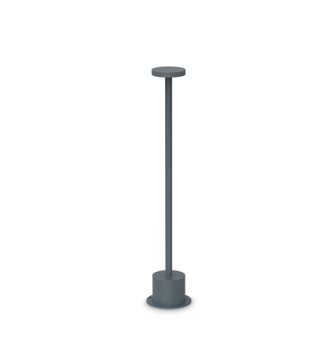 Ideal Lux TOFFEE PT D080 H050 ANTRACITE Mod. 347776 Lampada Da Terra 1 Luce