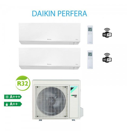 Daikin 2AMXM50M + ATXM35R + ATXM35R Condizionatore Climatizzatore Siesta Perfera Dual Split 12000 + 12000Btu A+++/A++ WiFi R32