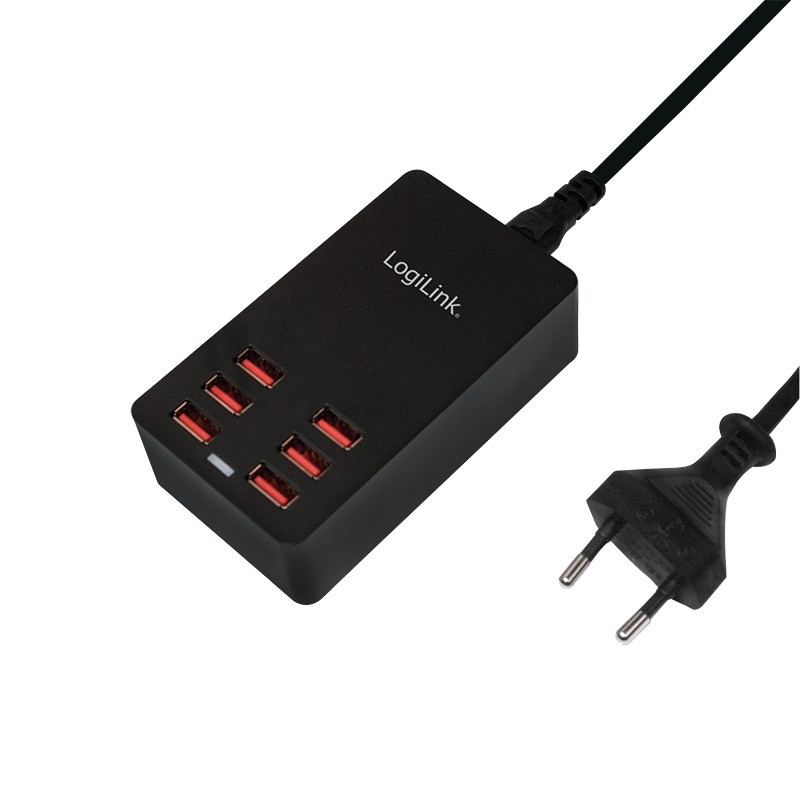 LogiLink PA0139 mobile device charger Universal Black AC Indoor