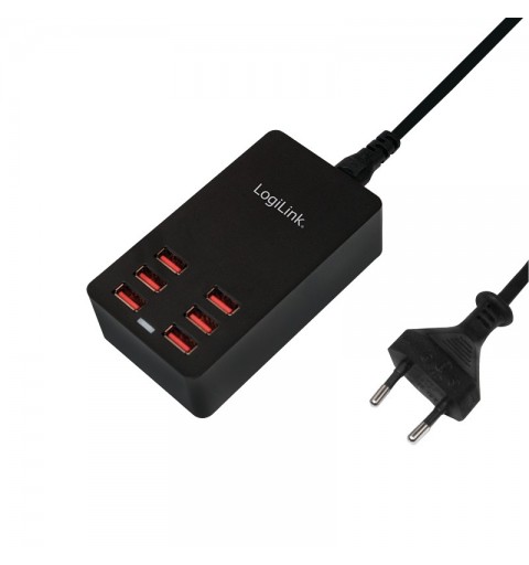 LogiLink PA0139 mobile device charger Universal Black AC Indoor