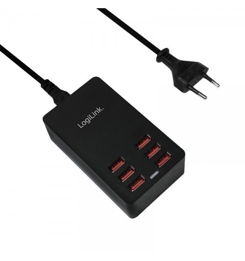 LogiLink PA0139 mobile device charger Universal Black AC Indoor